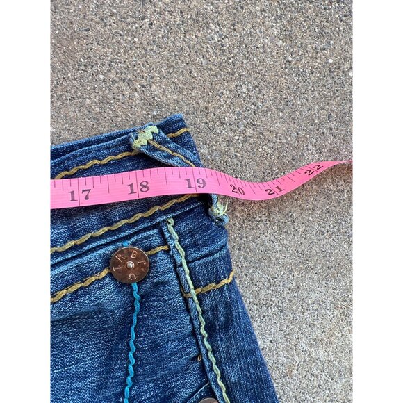 Vintage True Religion Men's Y2K Baggy Denim Jeans Size 38 - Picture 4 of 6